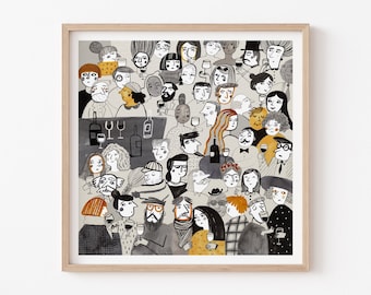 Wine Giclee Fine Art print Illustration