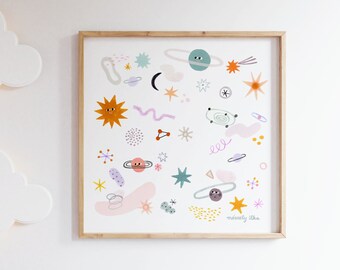 Universe Giclee Fine Art Print Illustration