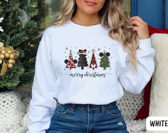 Disney Christmas Tree Sweatshirt, Christmas Tree Shirt, Mickey Xmas Tree Sweatshirt