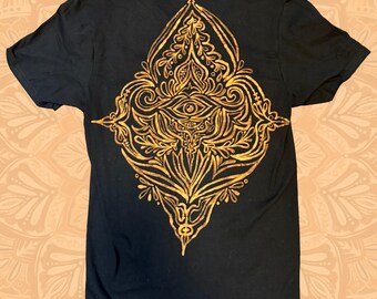 Camiseta con tinte blanqueador Third Eye