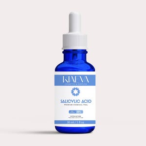 Exfoliante facial premium con ácido salicílico puro al 20 %, ideal para todo tipo de piel. Neutralizador gratuito (100 ml).