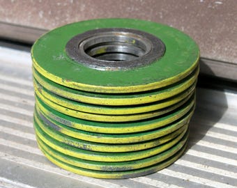 Juntas metálicas verdes de 2,75" (juego de 10): suministros para manipulación, suministros para arte industrial, libros de arte flexibles