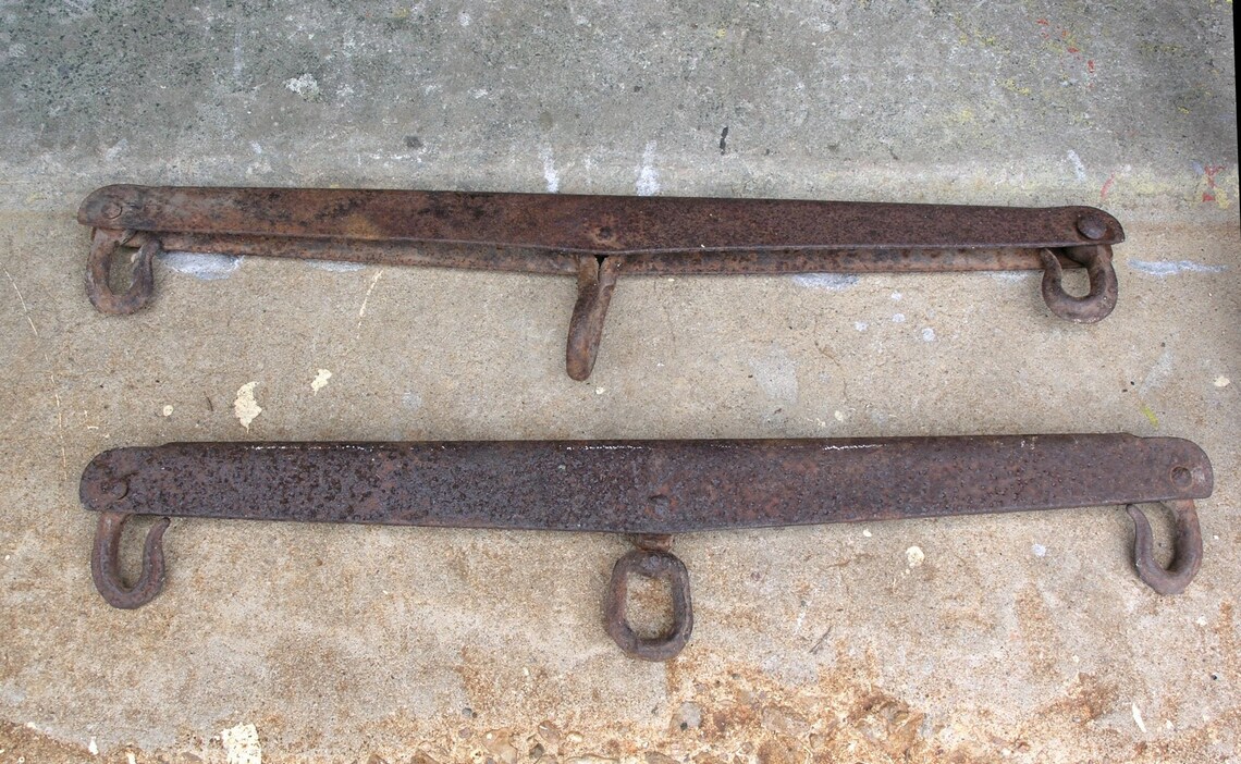 Vintage horse harness parts diy fixture hanger double hook Etsy