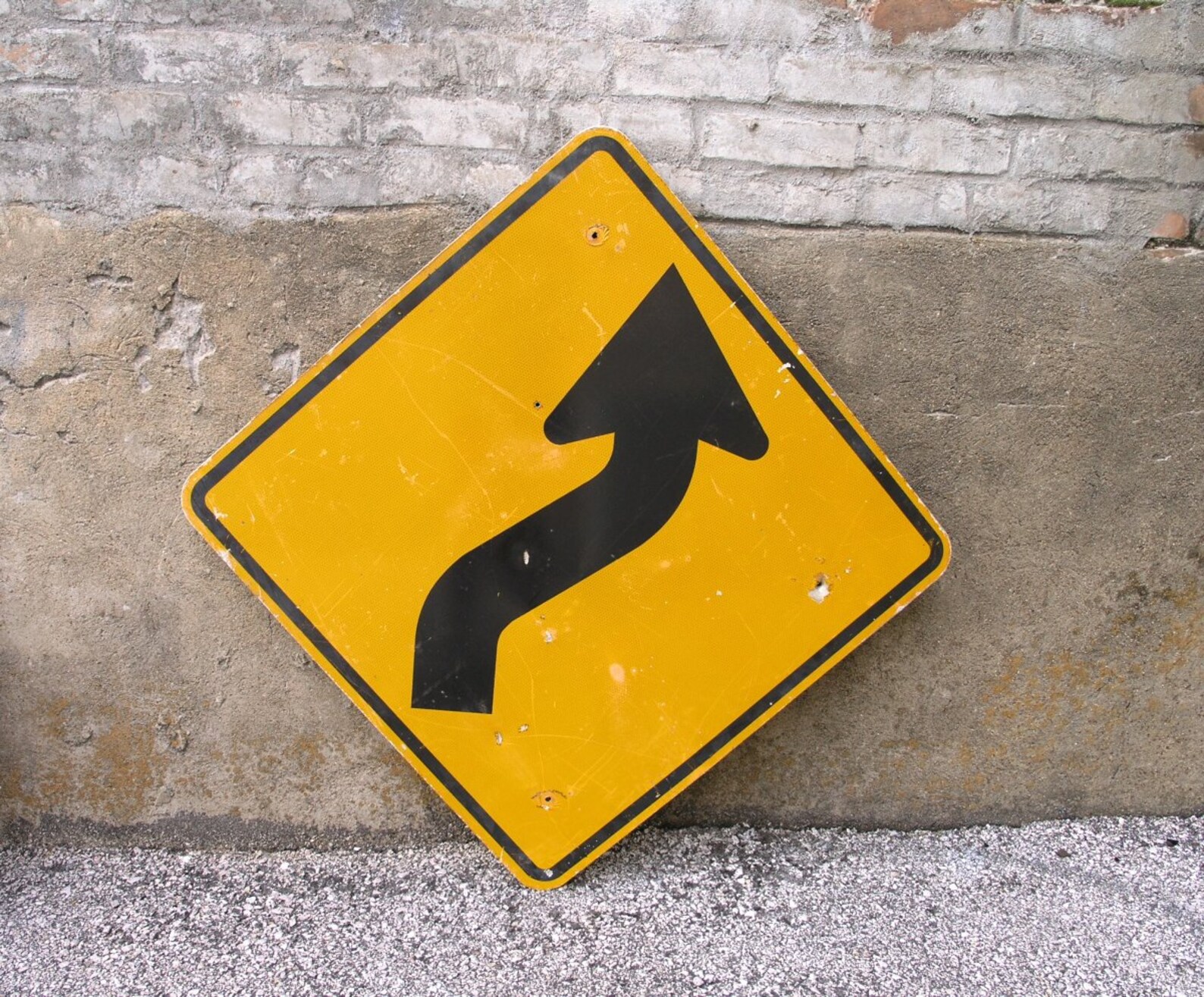 Real Street Sign Black Yellow Diamond Shape Road Sign Auto Etsy