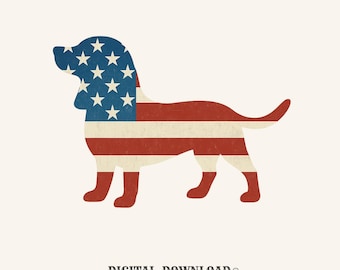 American Flag Labrador PNG, Vintage Dog Shirt Design, 4th of July Pet Owner Gift, Patriotic Labrador Art, Digital Download for Dog Lovers