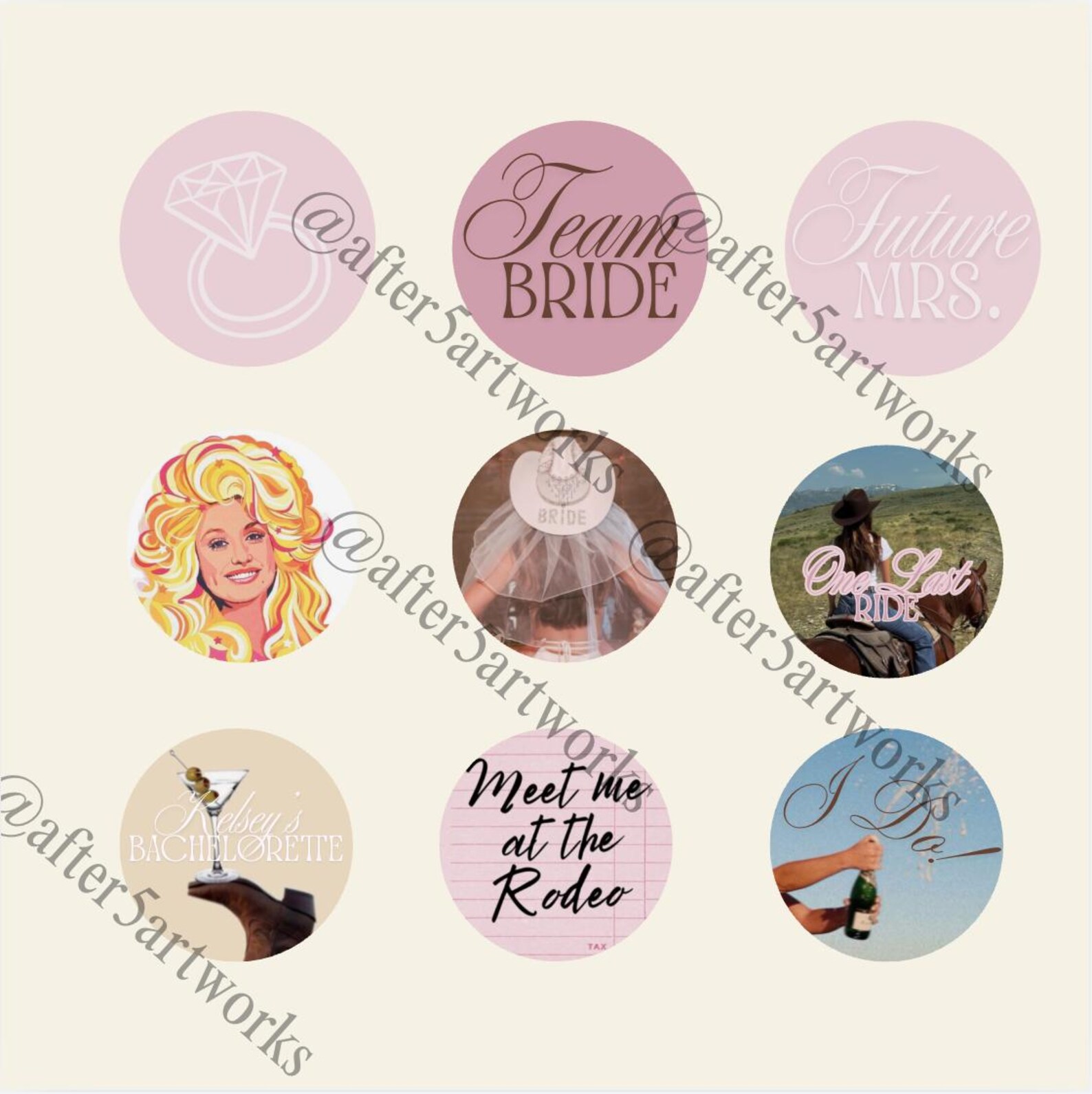 Custom Bachelorette Party Stickers: Bride Squad, Future Mrs. Designs - Etsy