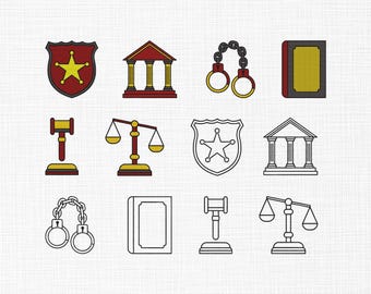 Wet juridisch symbool borduurwerk ontwerpen, Justitie gerechtshof rechter hamer schaal machine borduurwerk bestand, advocaat Emb-bestand, 6-formaat, Instant Download