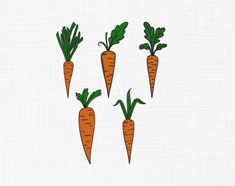 Diseño de bordado de zanahoria, diseño de bordado de zanahoria con hojas, diseño de bordado de verduras, diseño de bordado a máquina de comida saludable, 5 tamaños