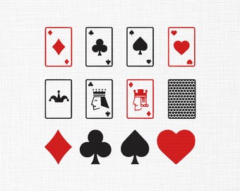 Borduurwerk bundel bundel, pokerborduurwerk, kaart zeer fijne tekeningen, casino machineborduurbestanden, speelkaart, diamanten clubs harten 6 maten