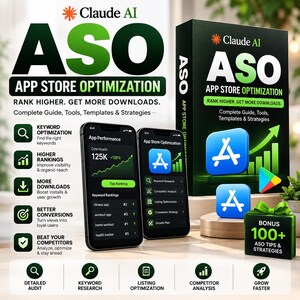 Ottimizzazione dell'App Store Claude Skill Posizionamento dell'app Crescita dei download / Ricerca di parole chiave, ottimizzazione della scheda e analisi della concorrenza
