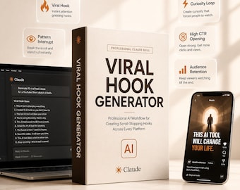 Claude AI Viral Hook Generator Skill, Prompt System for YouTube Reels TikTok