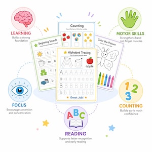 Scissor Skills Cutting Worksheets, Preschool Fine Motor Activity (PDF Download) image 11