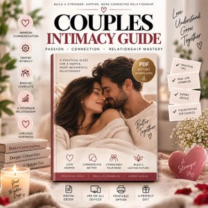 Guía de intimidad para parejas para una conexión más profunda. Comunicación matrimonial, cuaderno de trabajo para la relación, consejos de amor, guía para parejas, descarga de libro electrónico en PDF.