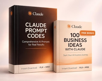 Claude AI Prompt Codes System, Business Ideas, Make Money Workflow (Digital Download)