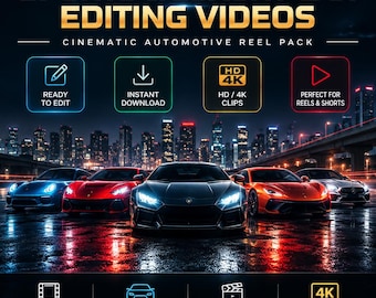 3000+ Sports Luxury Car Editing Videos – Cinematic Automotive Reels, Viral Content for Instagram, TikTok & YouTube Shorts Download