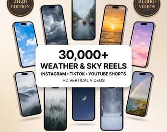 30000+ Luxury Aesthetic Weather Faceless Reels | Viral Instagram & TikTok Videos | PLR + MRR Resell Rights | DFY Digital Marketing, Mrr plr