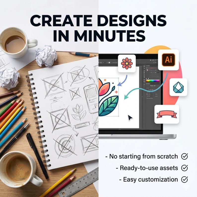adobe illustrator kit, illustrator asset pack, logo vector bundle, vector icons pack, graphic asset bundle, ui kit illustrator, branding vector pack, editable ai files, commercial design kit, plr mrr bundle pack, digital asset bundle, illustrator logo kit, vector graphics pack