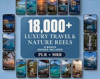 18000+ Luxury Aesthetic Weather Faceless Reels | Viral Instagram & TikTok Videos | PLR + MRR Resell Rights | DFY Digital Marketing, Mrr plr