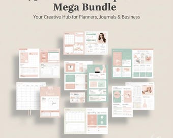 7500+ Canva Templates Mega Bundle | Planners, Journals, Trackers, Business Templates | PLR + MRR | Editable Canva Templates | Instant