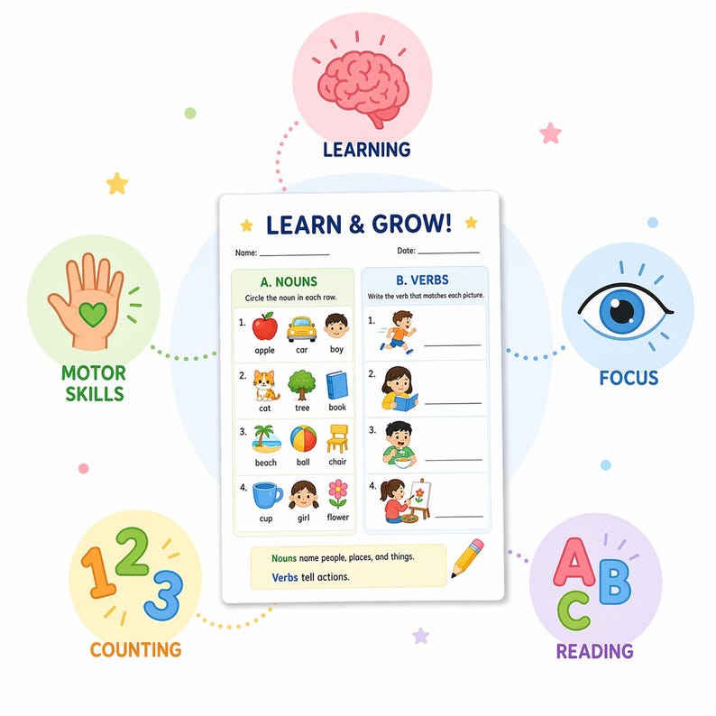 Scissor Skills Cutting Worksheets, Preschool Fine Motor Activity (PDF Download) image 12