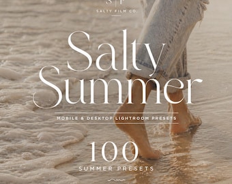 100+ SUMMER FILM Retro Lightroom Mobile & Desktop Presets | Beach Presets | Film Preset | Analog 35 mm | Summer Lightroom Presets Bundle