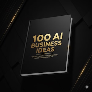 100 AI Business Ideas pdf • Plr & MRR Rights • Digital Download Guide • AI Startup Ideas • Make Money Online • Business Plan Templates