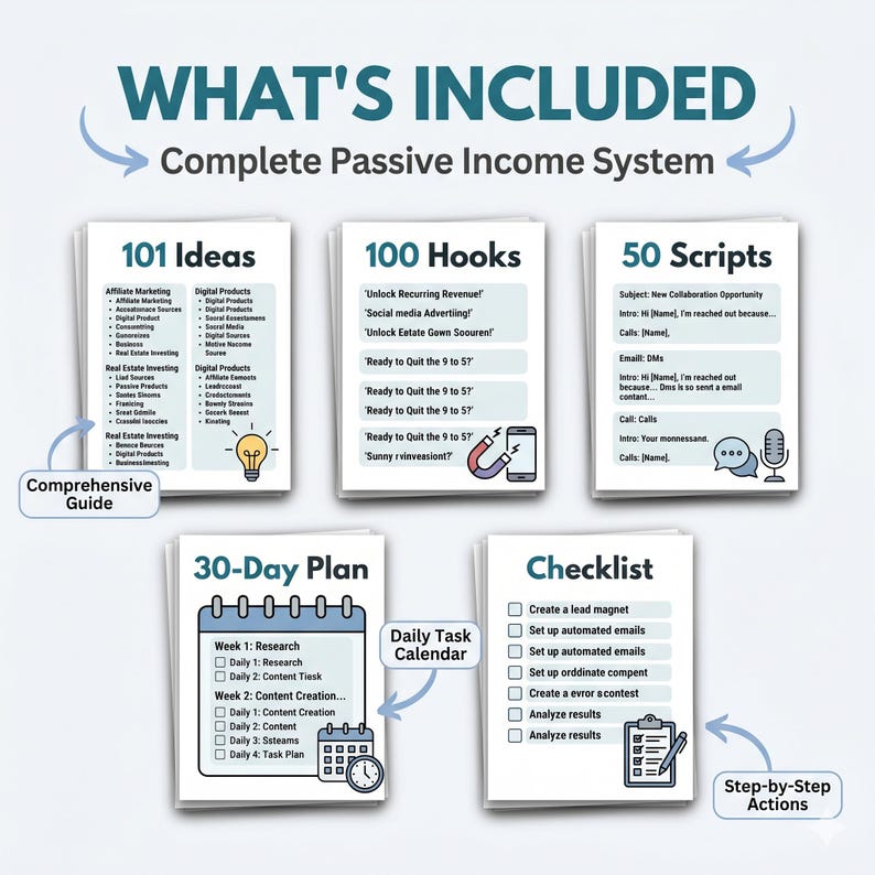 passive income, passive income pdf, income ideas, make money online, side hustle ideas, financial freedom, online business, digital products, work from home, money mindset, entrepreneur guide, ebook download, instant download