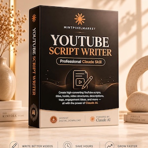 Claude's vaardigheden als YouTube-scriptschrijver, AI-promptsysteem, YouTube-scriptgenerator, thumbnailprompt, YouTube SEO, Claude's AI-vaardigheden
