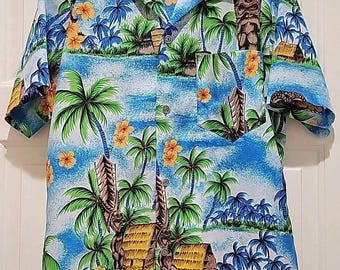 Royal Hawaiian Vintage Aloha Shirt Mens Medium