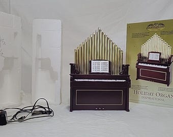 VTG Gold Label Mr Christmas Musical Holiday Organ Inspirational Music Box