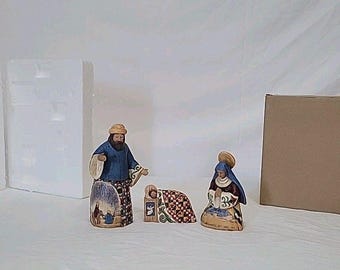 VTG Jim Shore 2003 Joy To The World! Holy Family Figurine 3 piece Nativity Set