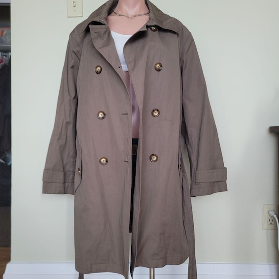 Michael Kors, Michael Kors Vintage Detachable Lined Double Breasted Trench Coat