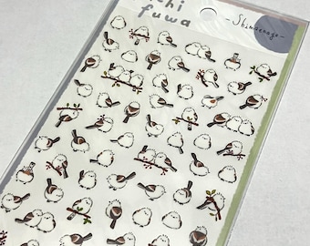 Cute Bird Japanese Sticker Sheet | Decorative Matte Stickers for Journals, Planners, Scrapbooks, and Creative Stationery Projects