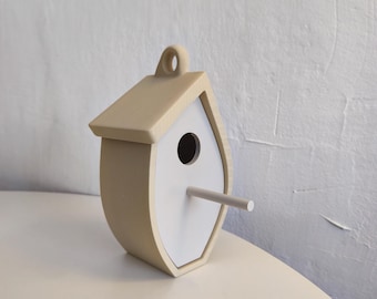 3D Printed Decorative Birdhouse Modern Hanging Birdhouse Custom Color Bird Lover Gift Outdoor Garden Decor Indoor Home Decor