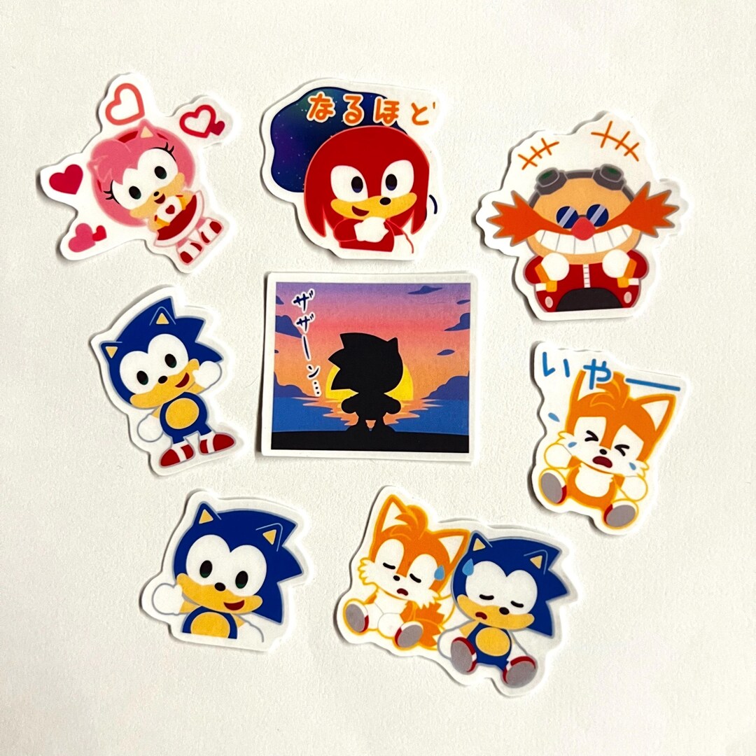 Japanese Anime Sticker Sheet | Chibi Character Stickers | Kawaii Laptop ...