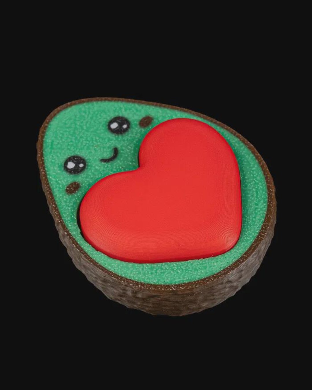 Avocado Heart Fidget Clicker, 5 Cm Kawaii Stress Relief Toy, Clicky ...