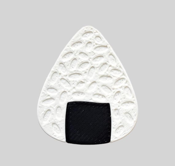 Onigiri Guitar Pick – Textured Rice Ball Pick With Black Grip for