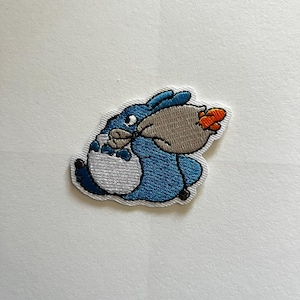 Totoro Embroidered Patch Iron On Patch Kawaii Ghibli Patch Sew On Patch Jacket Patch Anime Patch Totoro Gift Backpack Patch