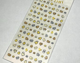 Arkusz naklejek z kurczakiem, Kawaii Mini Planner, Naklejki do Bullet Journal, Pakiet naklejek z uroczymi japońskimi zwierzętami, Naklejki wypełniające, Arkusz naklejek BUJO