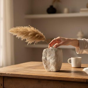 How Interesting- Paper Mache Vase
