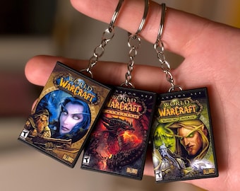 World of Warcraft Game Box-sleutelhanger – mini-gaming-verzamelaccessoire
