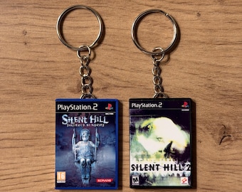 Aangepaste sleutelhanger voor PS2-minigamehoes – gepersonaliseerd PlayStation 2-gamercadeau – handgemaakt retro-gamingverzamelaar – videogameaccessoire