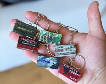 Portachiavi o miniatura della scatola di munizioni di Resident Evil 4 – Oggetto da collezione ispirato a RE4 – Regalo per giocatori