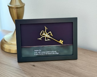 Resident Evil 4 Insignia-sleuteldisplaylijst – handgemaakte 3D-gamemuurkunst – gamercadeau – retro gamingdecor – verzamelstuk