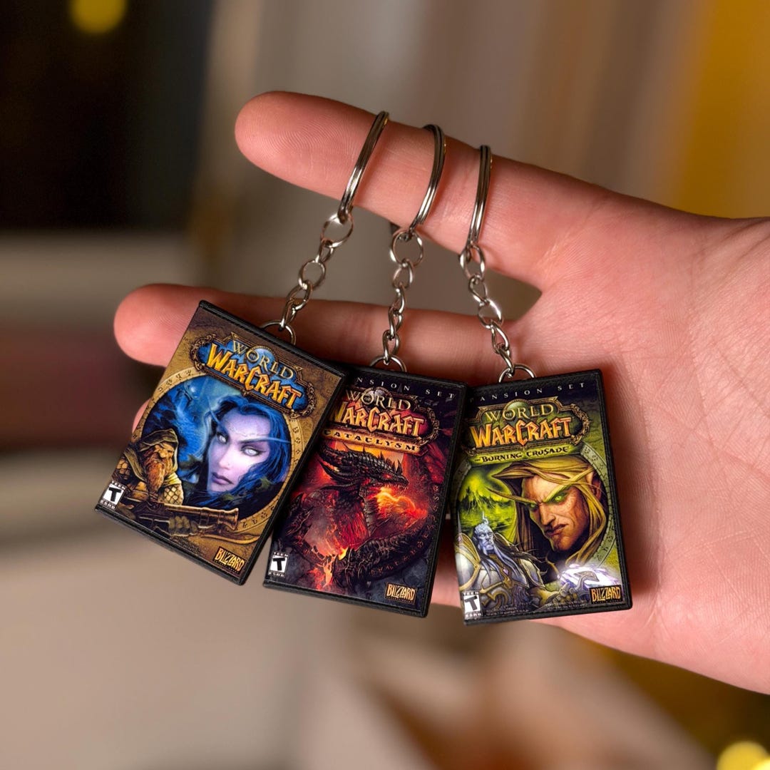 Wow Authenticator Keychain World of Warcraft Game Box Keychain – Mini Gaming Collectible Accessory ...