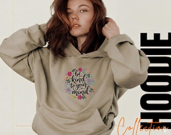 Mental Wellness T-Shirt Design - 'Be Kind to Your Mind' PNG SVG for DTF