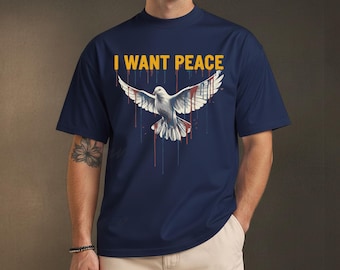 I want Peace | Peacemaker design | Christmas SVG PNG | 6 T-Shirt Design | Digital Download