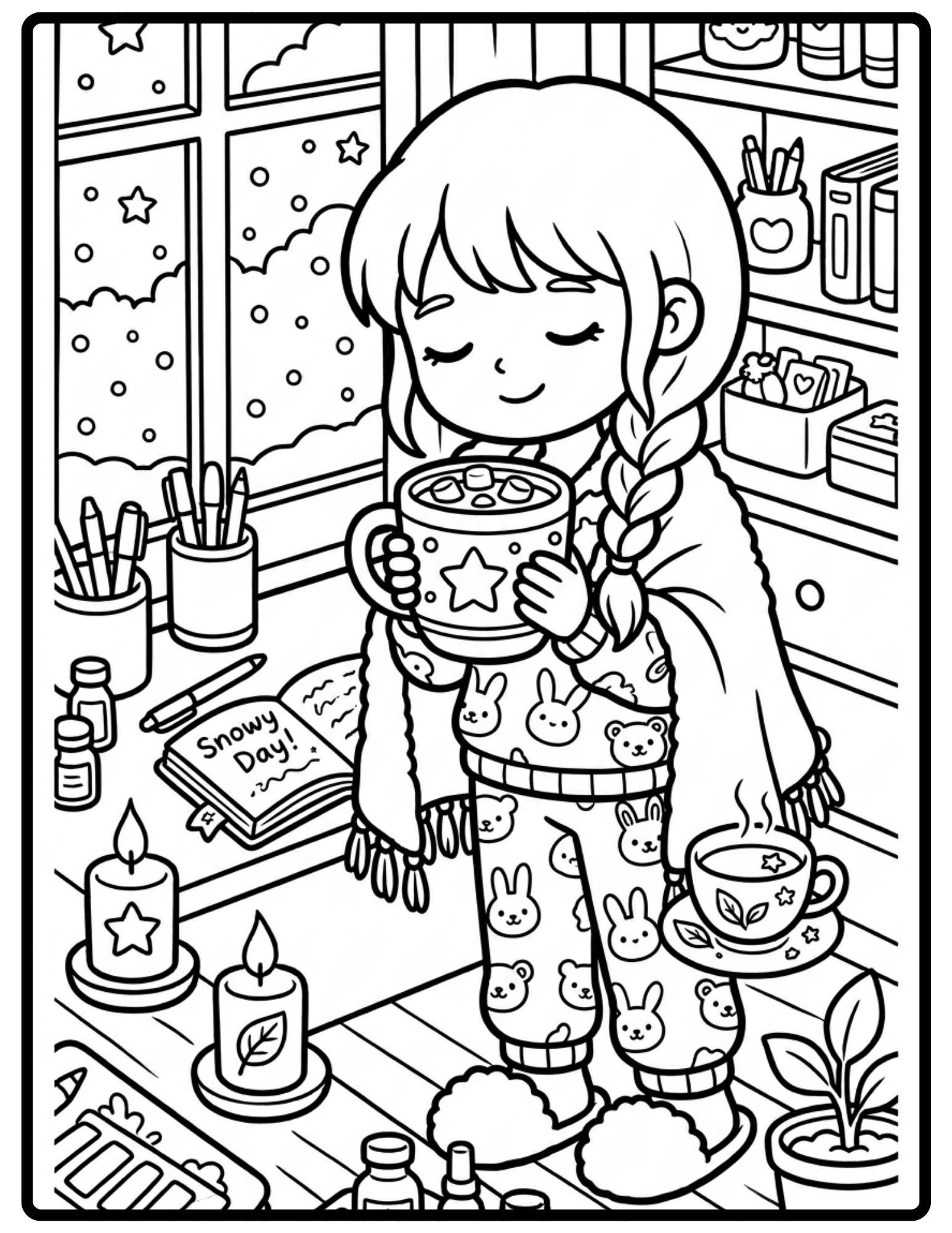 cozy-girl-coloring-book-30-bold-and-easy-pages-digital-pdf-etsy