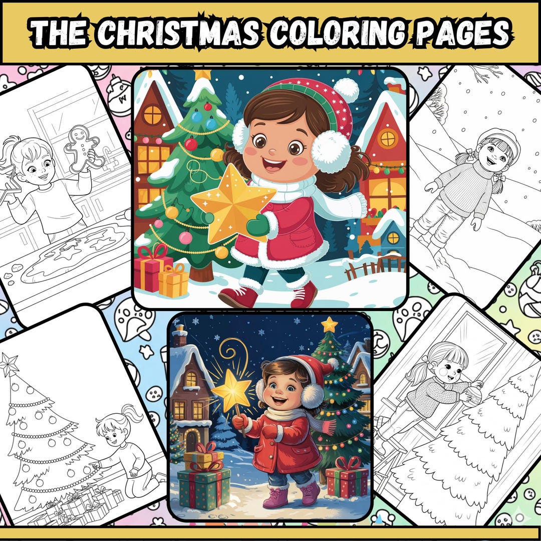 Christmas Coloring Pages for Kids – Holiday Fun Printable Activity ...