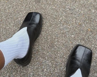 Nette schoenen met brede neus voor heren | Handgemaakte leren schoenen | Extra brede pasvorm | Babouche slippers